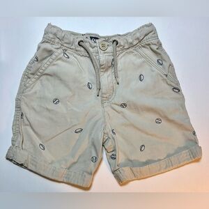 ✅OshKosh B'Gosh Stylish Beige Kids Shorts with Baseball and Football design, 3T